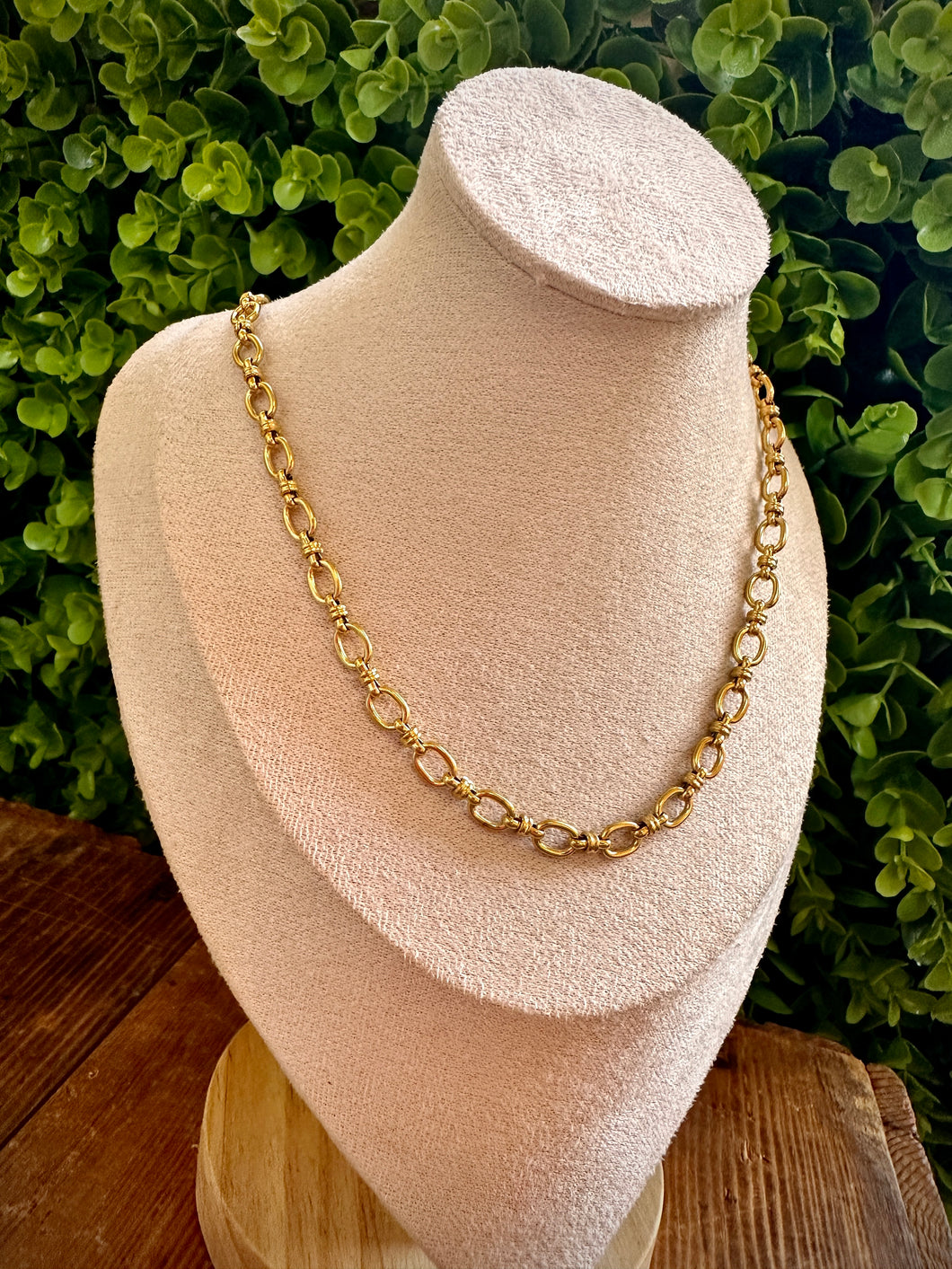 Gold Knot Stainless Steel Necklace