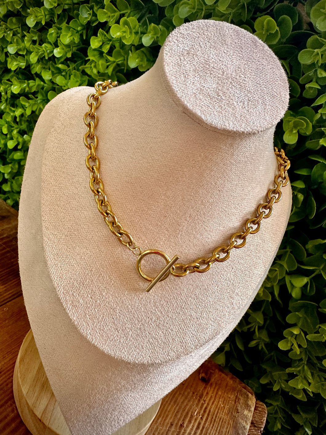 Chunky Gold Stainless Steel Necklace
